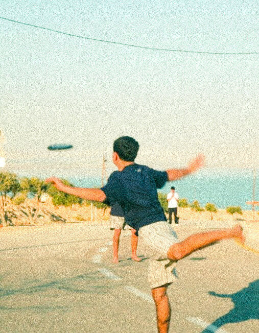 חולצת פשתן קצרה כחול נייבי